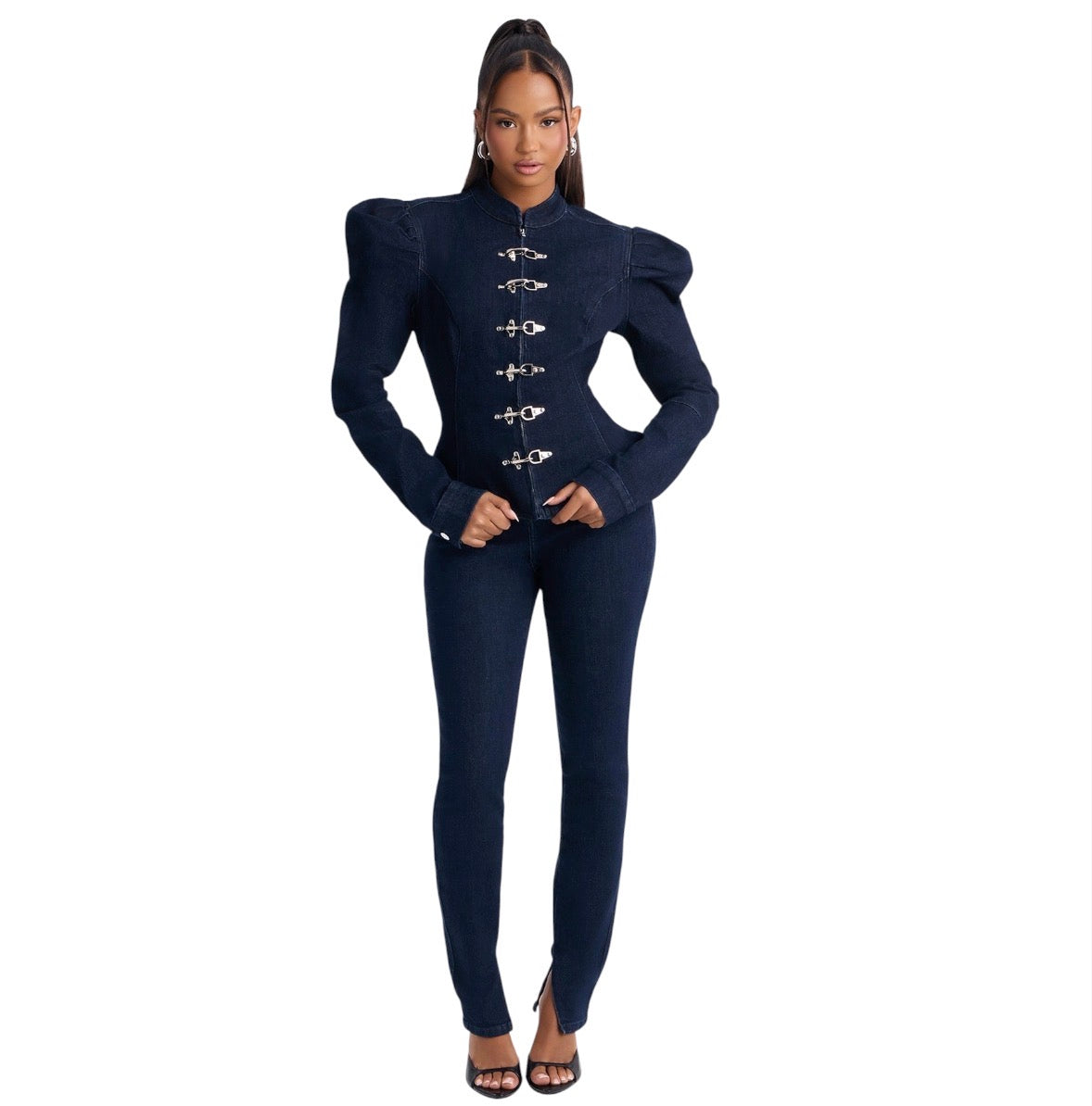 Windsor Stretch High Rise Skinny Jeans Dark Wash