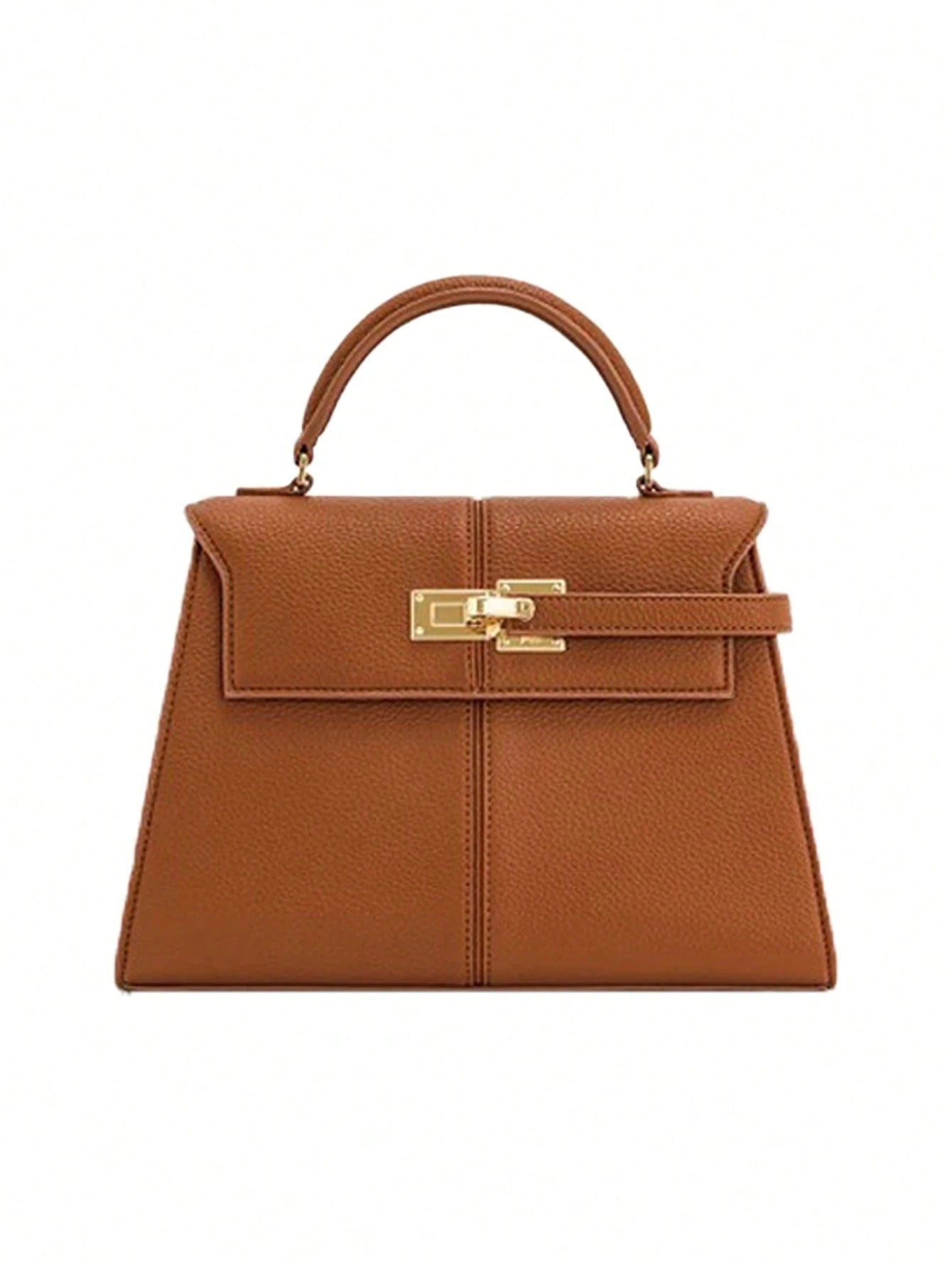 New Trapezoid PU Leather Women'S Handbag, High-End Versatile Crossbody Bag, Fashionable Niche Hand Carry Tote Bag for Commute, Best Mother'S Day Gifts Women