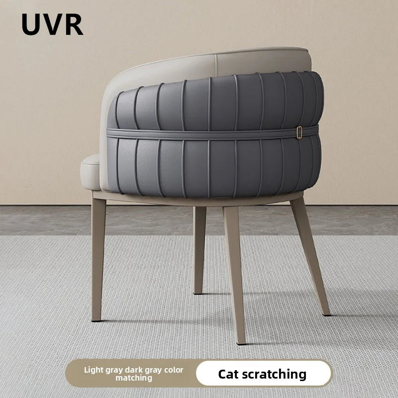 Light Luxury Restaurant Chair Upholstery Design Armchair Home Kitchen Backrest Stool Modern Simple Hotel Cafe Dining Chair