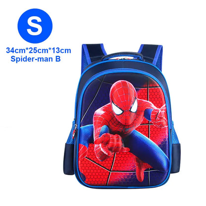 Boy Schoolbag Spiderman Captain America Children Kindergarten School Bag Teenager Kids Student Backpack
