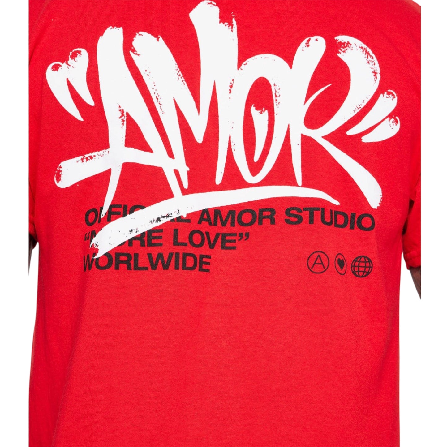 Amor Studio Short Sleeve Tee Red