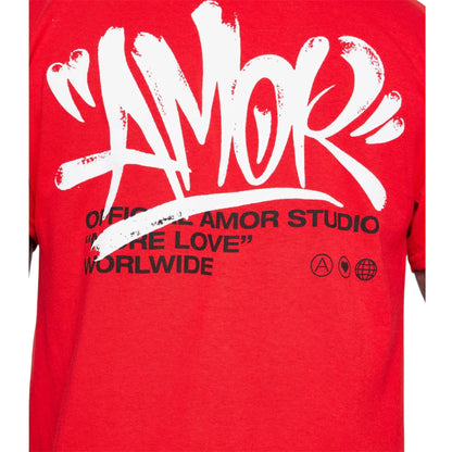 Amor Studio Short Sleeve Tee Red