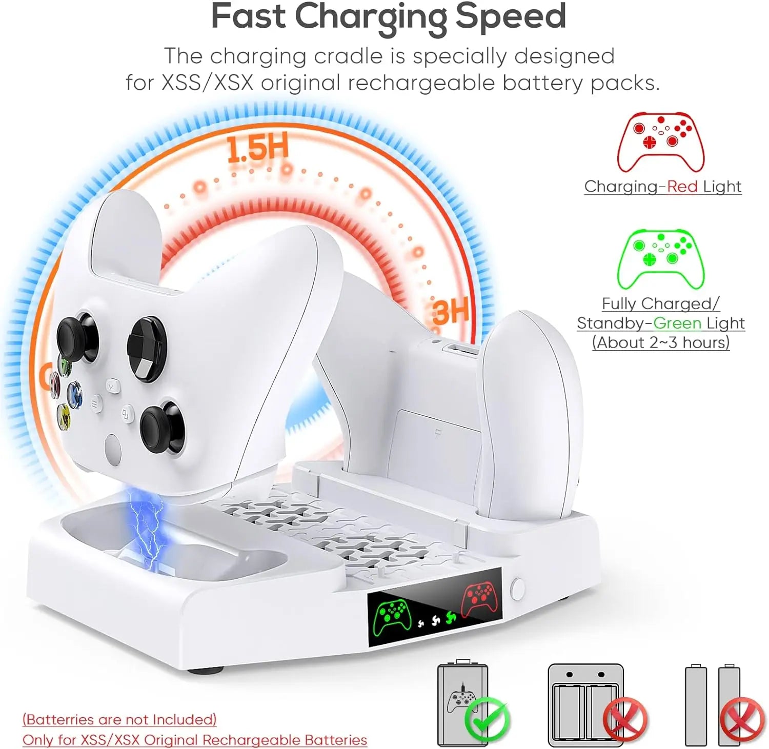 Xbox Series S Console Cooling Stand with Dual Controller Charging Station and Adjustable Cooling Fan System for Optimal Performance