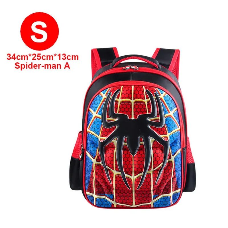 Boy Schoolbag Spiderman Captain America Children Kindergarten School Bag Teenager Kids Student Backpack