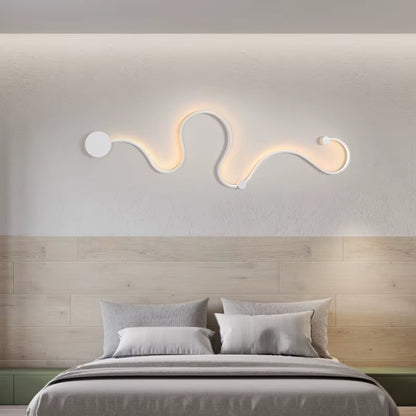 Modern Wall Lamps for Bedroom Study Living Balcony Room Acrylic Home Decor Line Design Sofa Background Wall Sconce LED Lighting