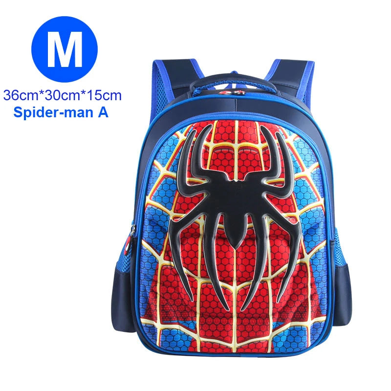 Boy Schoolbag Spiderman Captain America Children Kindergarten School Bag Teenager Kids Student Backpack