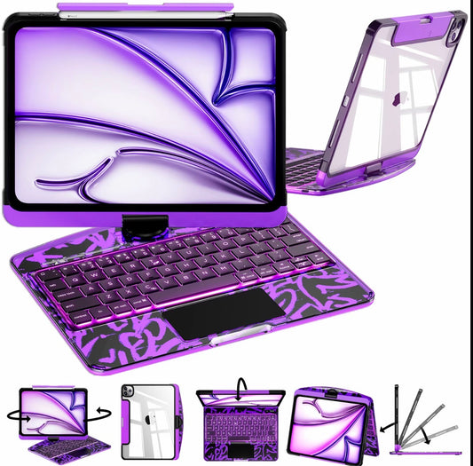 All-in-One Clear Keyboard Case for iPad Pro and iPad Air