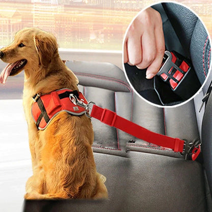 Telescopic Traction Rope for Pet Car Seat Belt