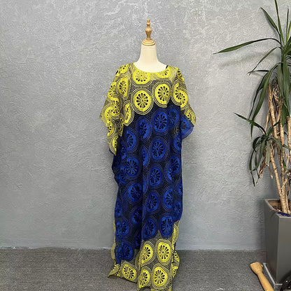 Customized African Party Dresses for Women Elegant Lace Africa Clothing New Muslim Fashion Abayas Dashiki Robe Kaftan Long Maxi