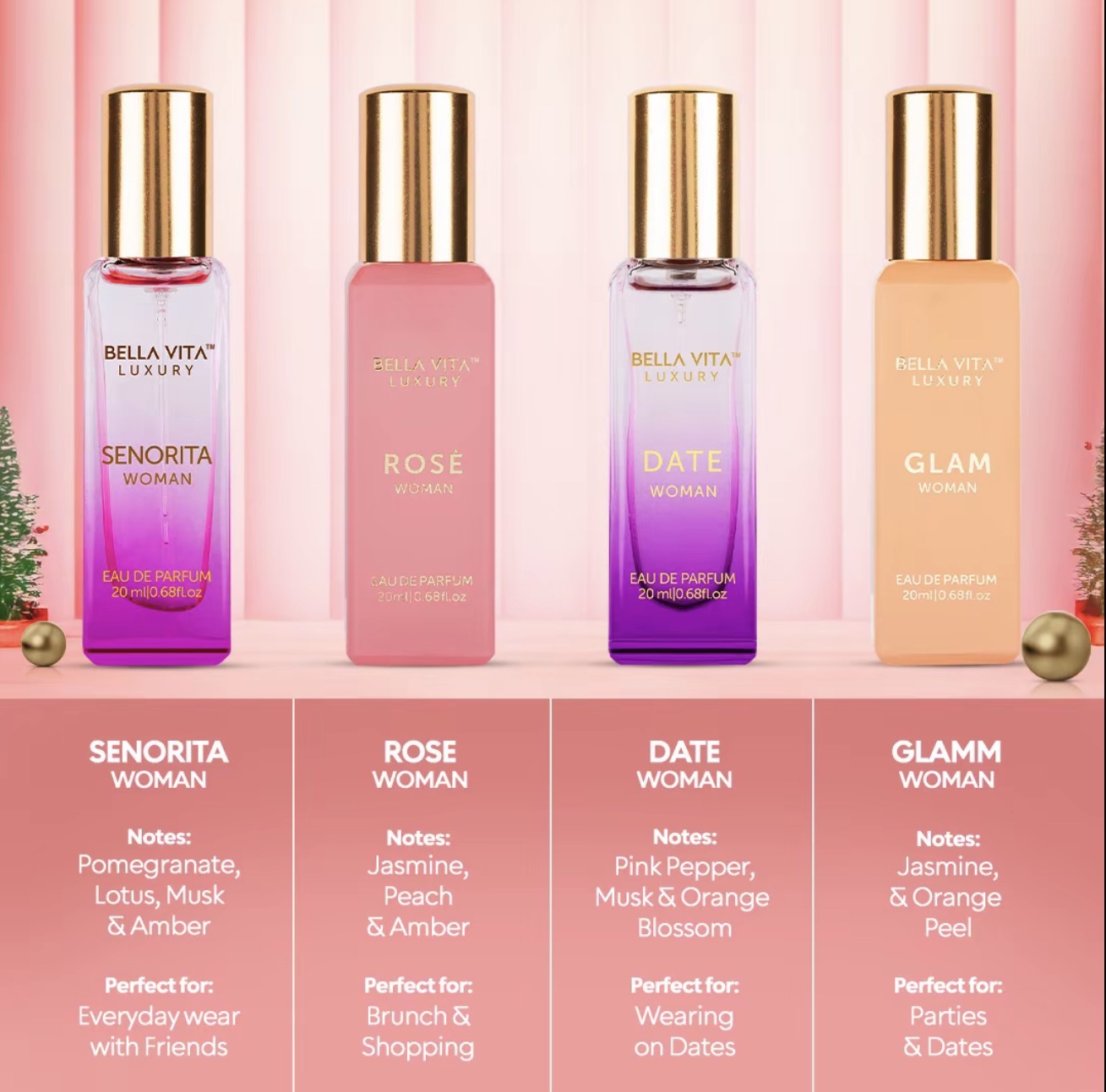BellaVita Luxury 12 Pack Perfume Gift Set