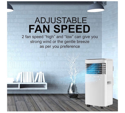 9000 BTU Portable Air Conditioner 4 in 1 with Dehumidifier, Fan, Sleep Mode and Remote Control