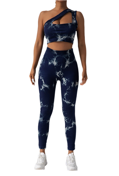 Women's Seamless High-Waisted Tie-Dye Leggings