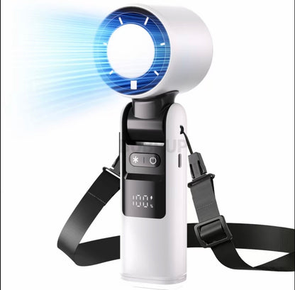 Portable Handheld Turbo Fan 4000mAh Rechargeable Mini Cooling Fan