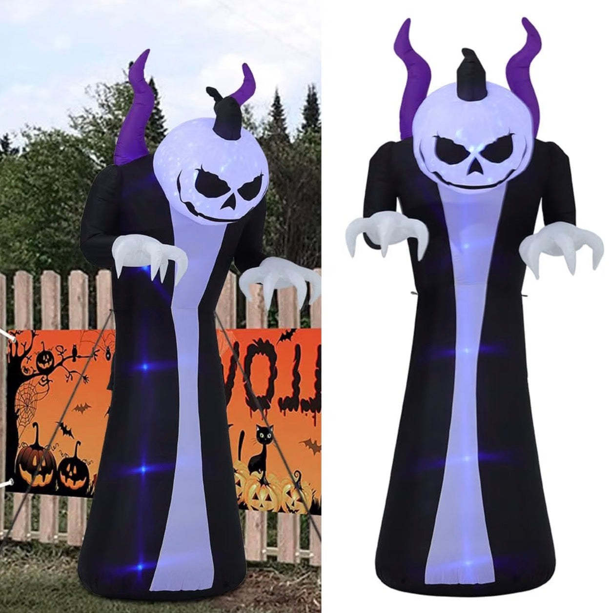 Warmiehomy 10FT Halloween Inflatable Giant Scary Ghost Decoration