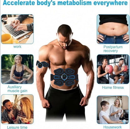 EMS Abdominal Muscle Trainer 8 Modes 18 Intensity Levels