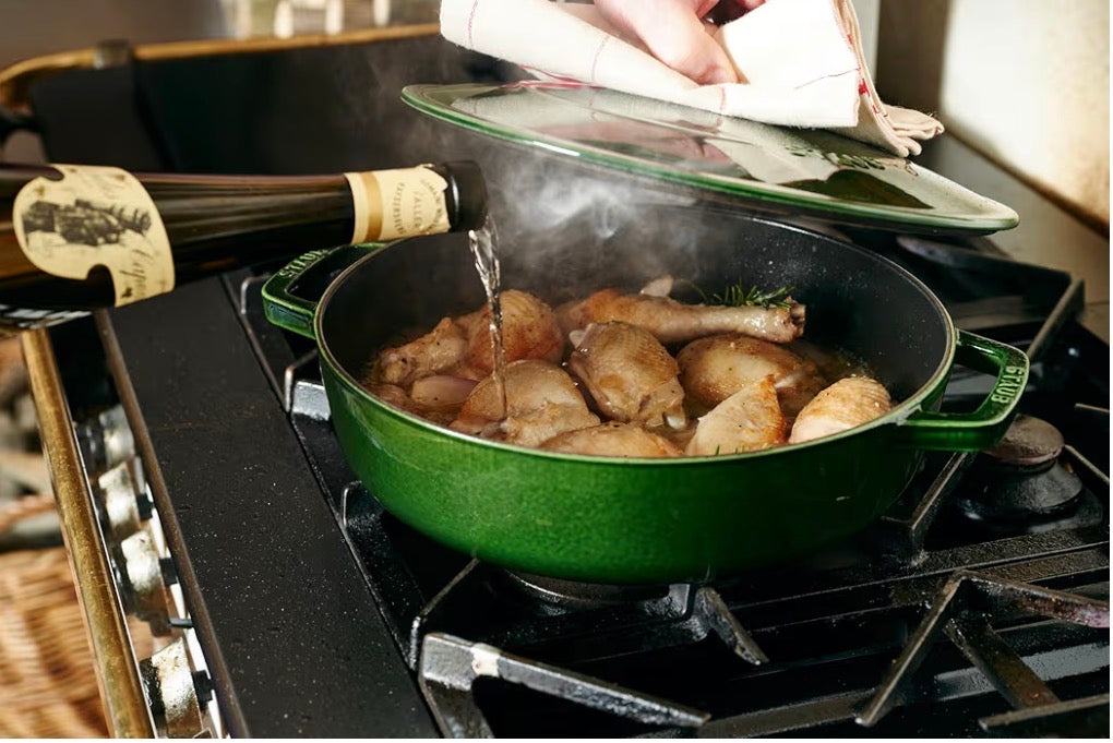 STAUB 40511-476-0 Cast Iron Chistera, 28 cm Green and Blue