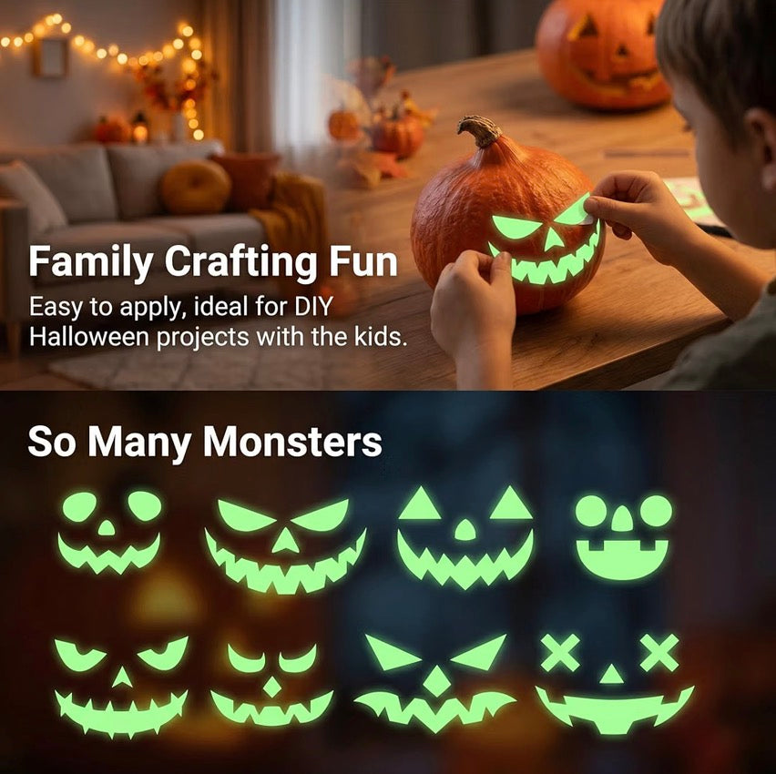 Glow-in-the-Dark Halloween Window Stickers – Removable Clings | Minja Superstore