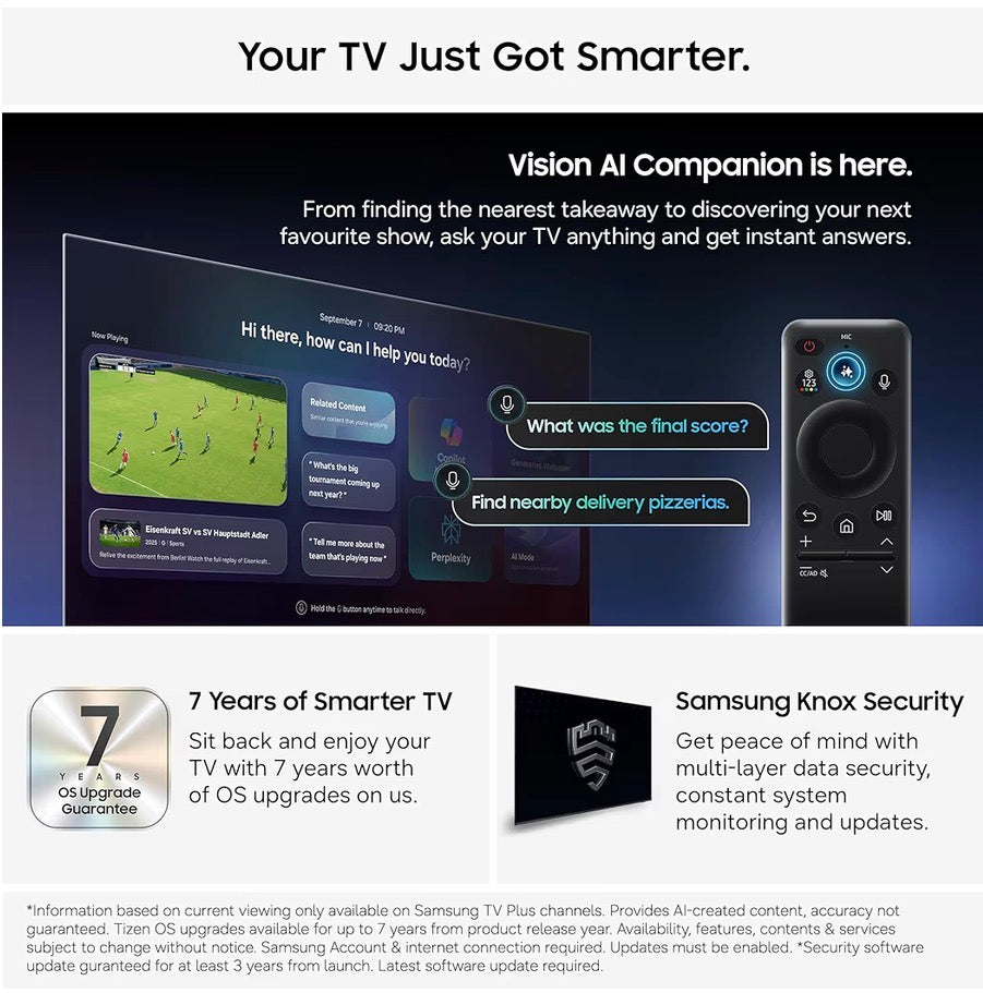 Samsung 55-Inch U7020H Crystal UHD 4K Smart TV HDR10+ Vision AI 2026