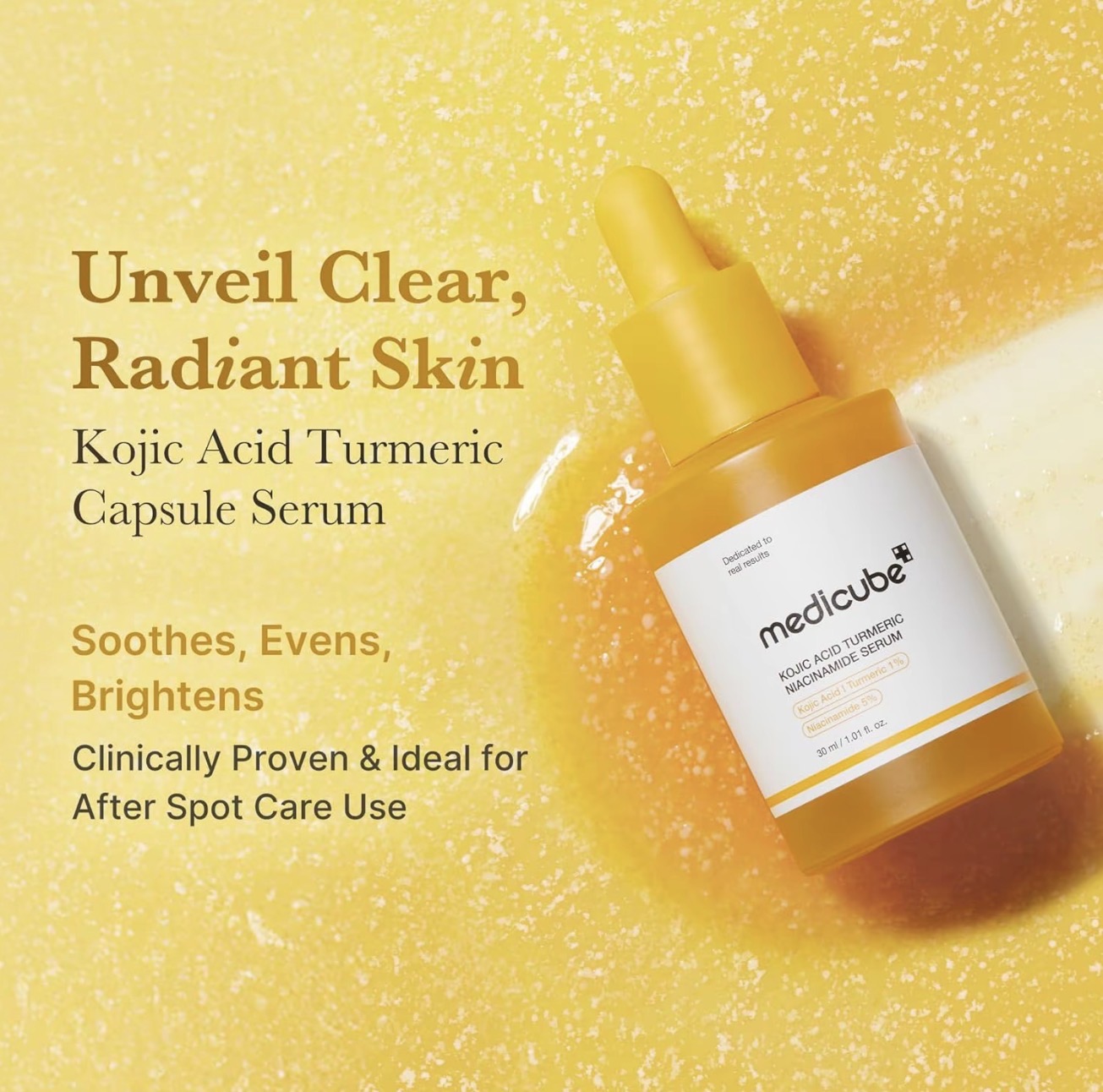 medicube Kojic Acid Turmeric Capsule Serum with Niacinamide Glow Capsules