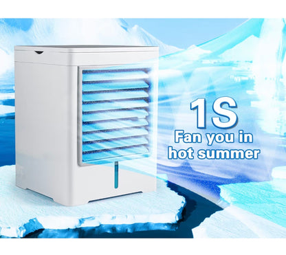 Portable Air Cooler 470ml Mini Air Conditioner USB Rechargeable