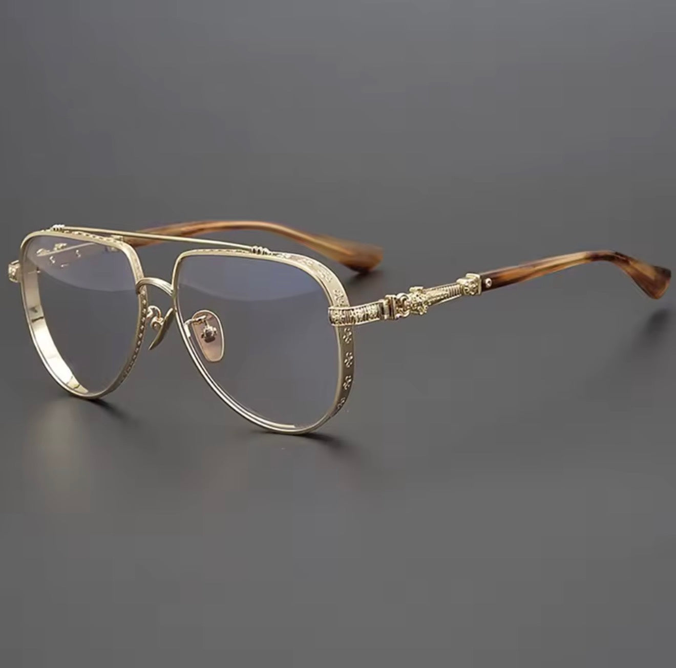 New Male and Female Pilot Glasses Frame Outdoor Leisure Brand Design High Quality Fashion Luxury Optical Prescription Eyeglass