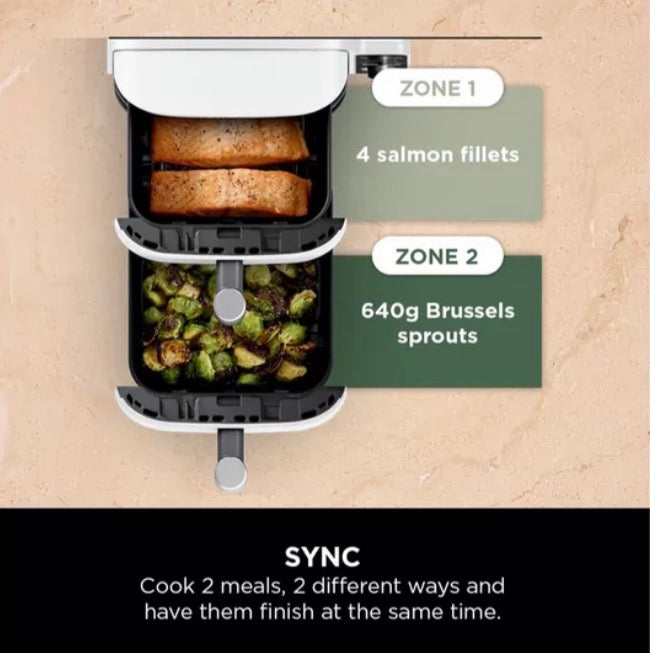 Double Stack XL 2 Drawer Air Fryer 9.5L | SL400UK - White