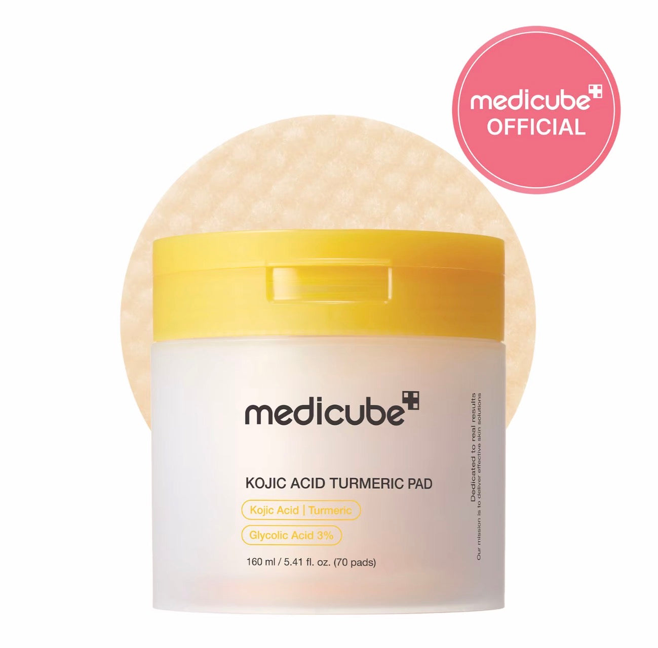 medicube Kojic Acid Turmeric Clarifying Toner Pads 70 Pads Korean Skincare