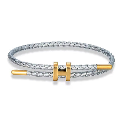 MKENDN Adjustable 3mm Red Braided Leather Bracelet for Men & Women Stainless Steel Jewelry Classic Simple Unisex Couple Gift