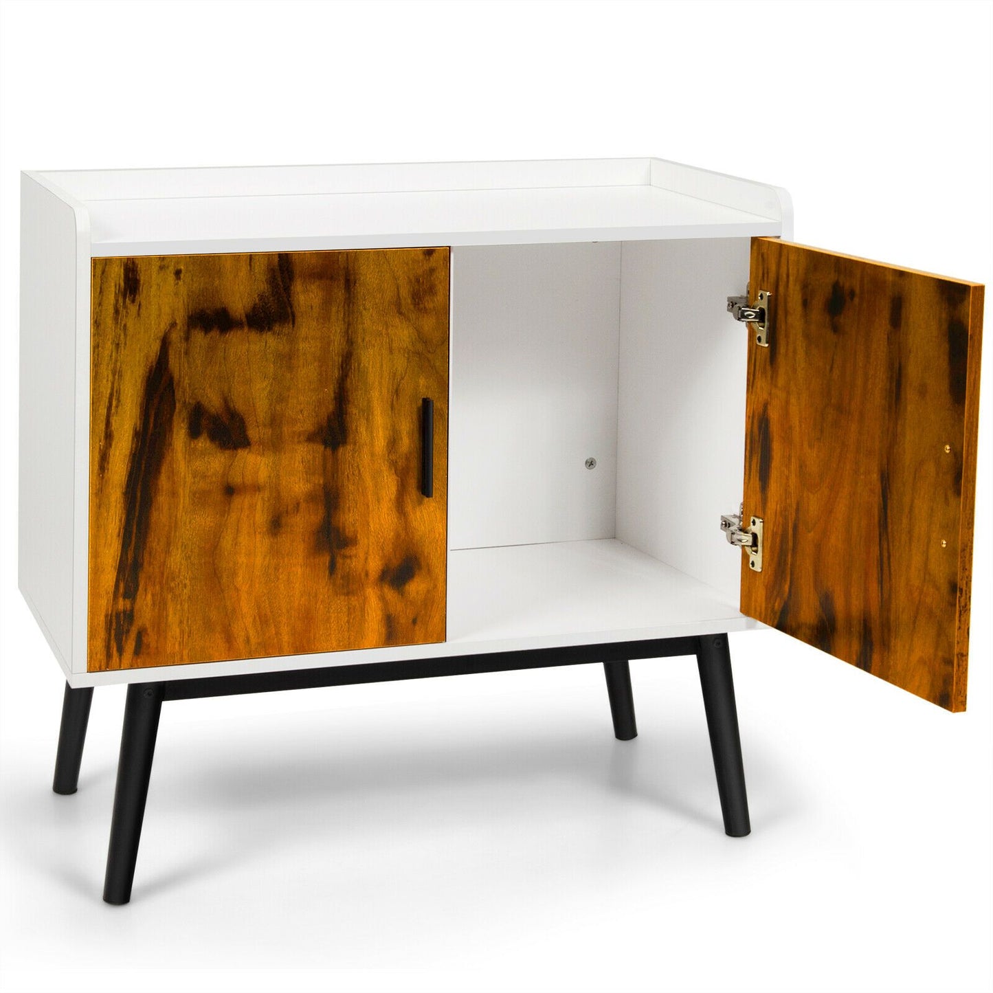 Sophisticated Wooden Sideboard with Double Doors