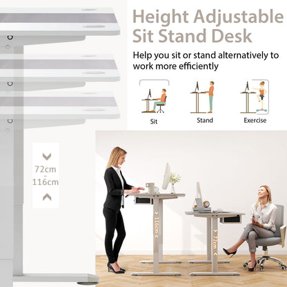 Electric Height-Adjustable Standing Desk with Integrated USB Charging: Enhance Your Workspace Comfort and Productivity