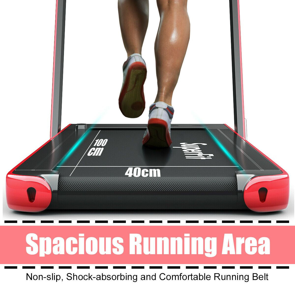 Folding Electric Treadmill with Bluetooth Connectivity (1-12 KPH)