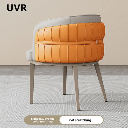 Light Luxury Restaurant Chair Upholstery Design Armchair Home Kitchen Backrest Stool Modern Simple Hotel Cafe Dining Chair