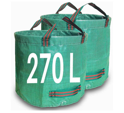 Singwow 500L Garden Waste Bags 2 Pack Heavy Duty Reusable Sacks