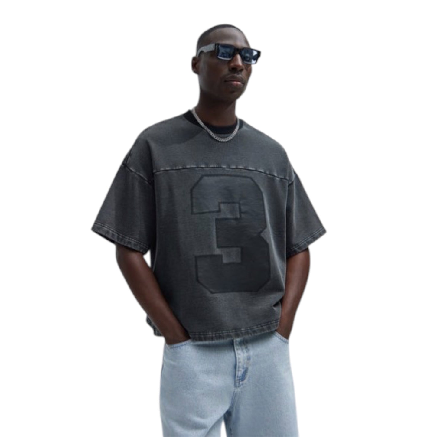 Kyle Oversized Tee Black Wash