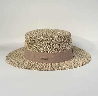 2026 Beach Straw Hat for Women Wide Brim UV Protection Boater Style Summer Hat