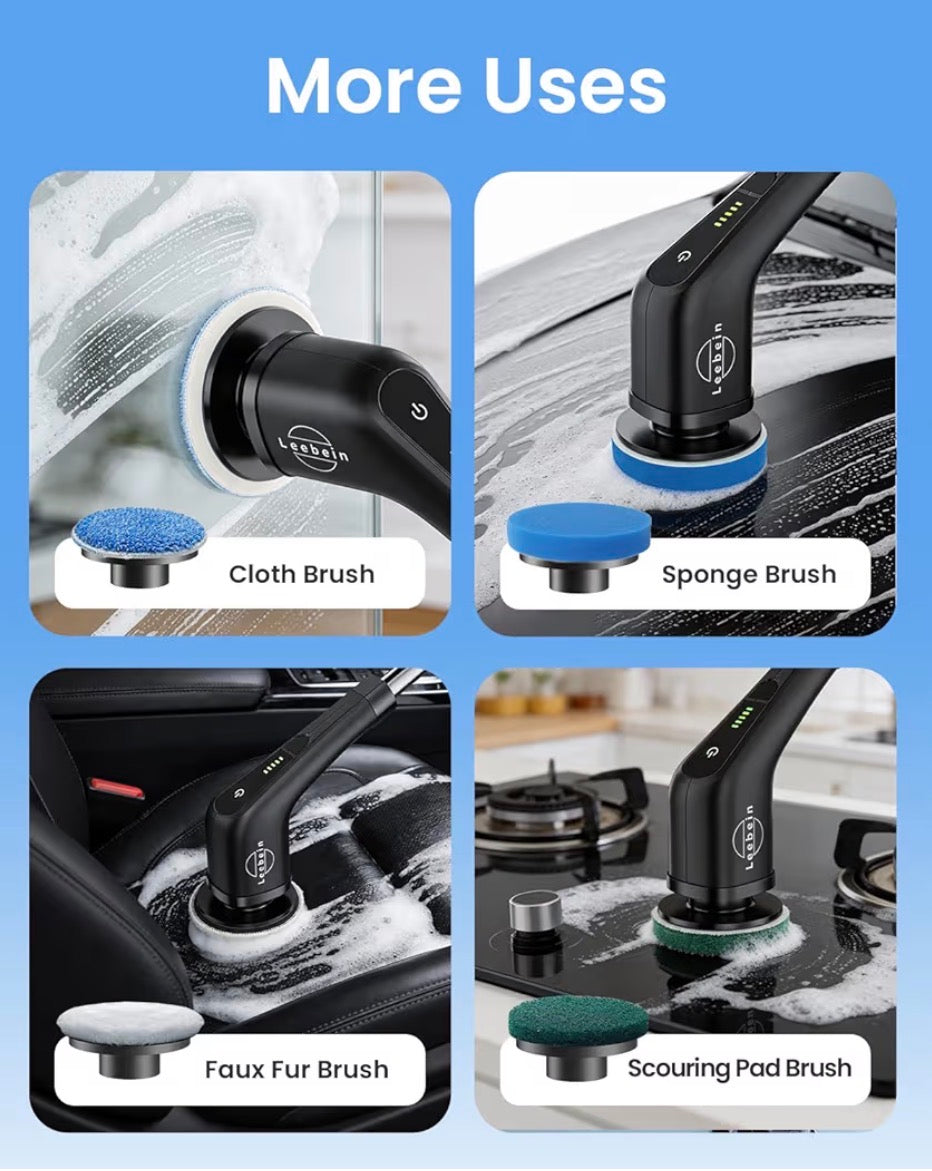 Leebein Electric Spin Scrubber Cordless