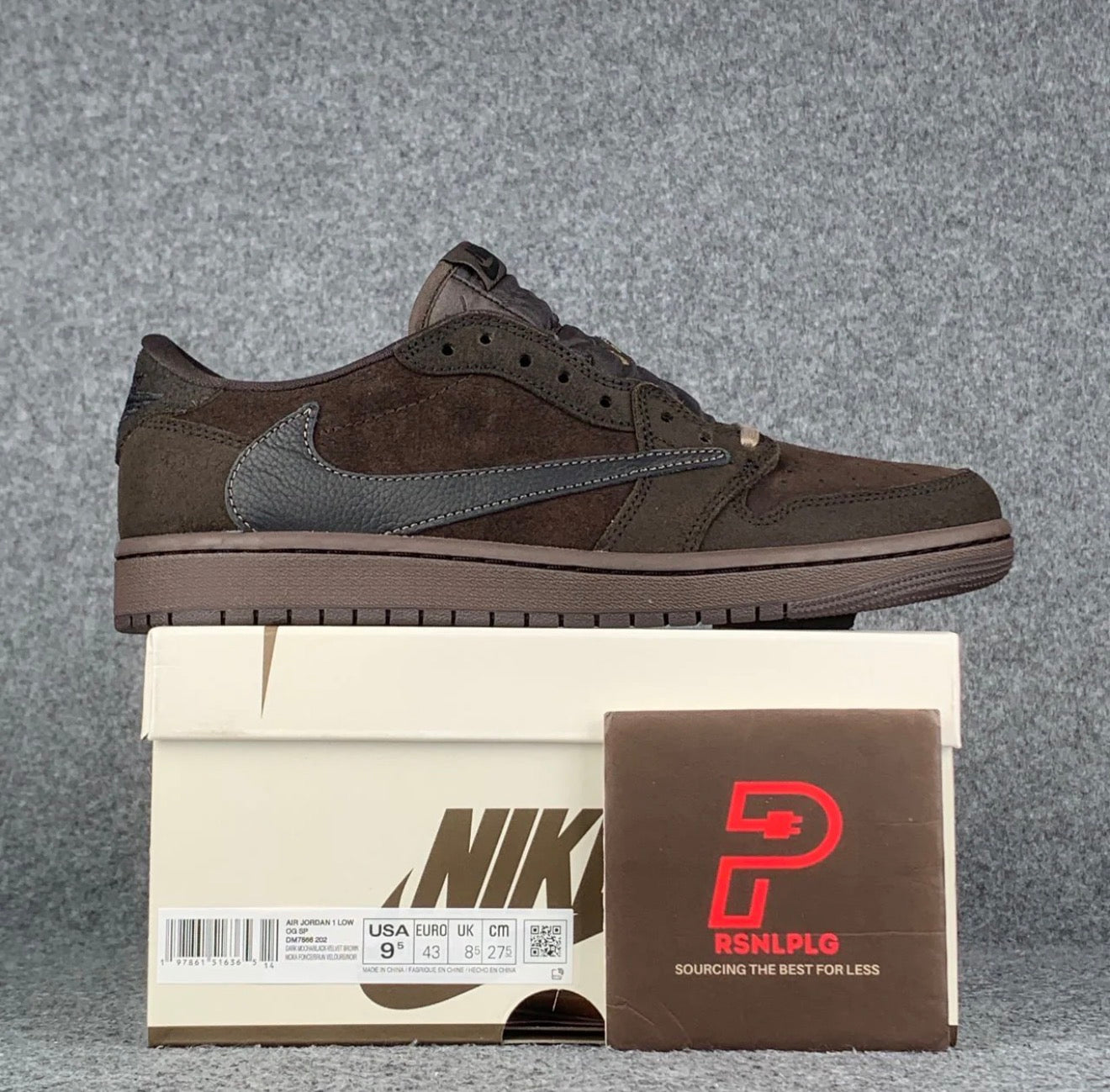 Travis Scott x Air Jordan 1 Retro Low OG SP 'Velvet Brown'