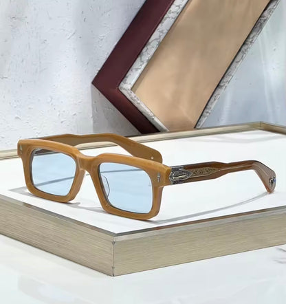 Luxury Fashion Trend Vintage  Sunglasses BELVEDERE Thick Acetate Retro Square Style Unisex A+ High Quality