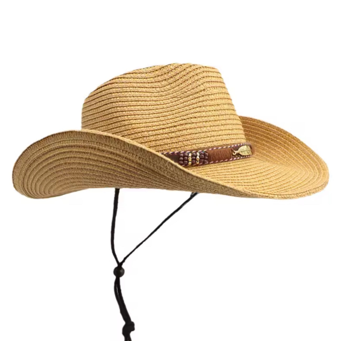 Summer Western Cowboy Top Hat Retro Style Sunshade Cowboy Straw Hat