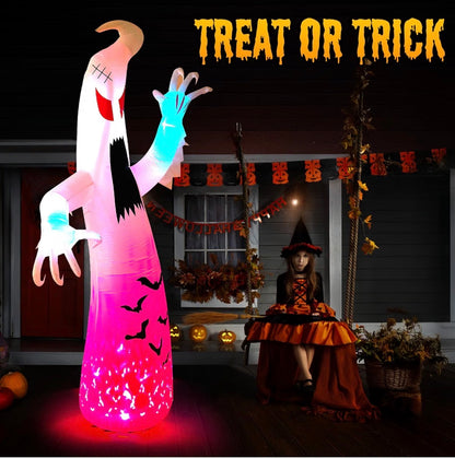 Warmiehomy 7.8FT Halloween Inflatable Giant Screaming Ghost