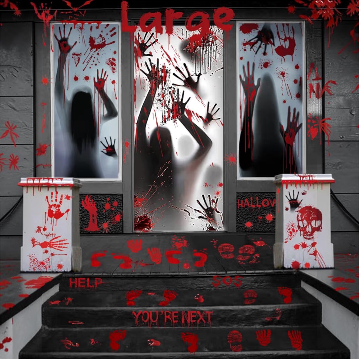 WOHOHOHO 202-Piece Bloody Halloween Decorations Set | Minja Superstore