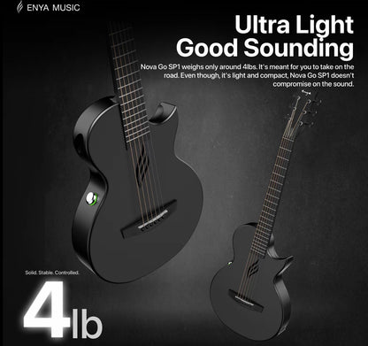 NOVA GO SP1 Carbon Fibre Acoustic Electric Travel Guitar