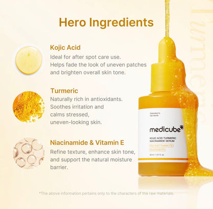 medicube Kojic Acid Turmeric Golden Glow Radiance Full Skincare Set