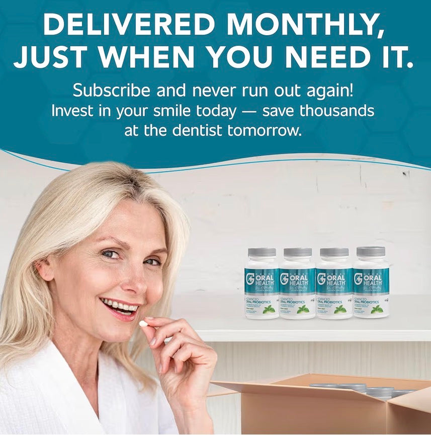 Oral Probiotics for Bad Breath Adults 7 Strain Dental Probiotic 60 Tablets