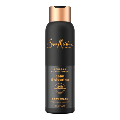 SheaMoisture African Black Soap Body Wash 18 oz | Calm & Clearing Cleanser