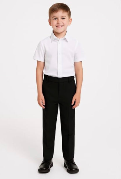 Boys School Trousers Adjustable Waist Tailored Fit Uniform 3–16 Years