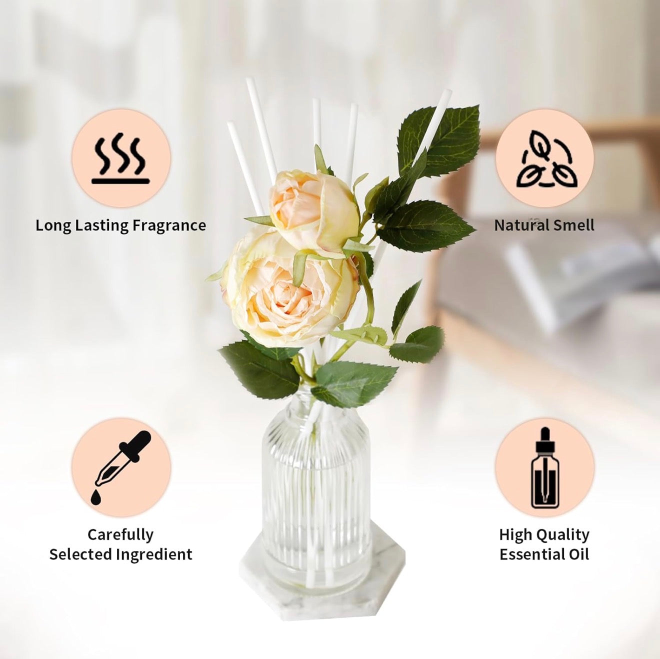Rose & Sandalwood Reed Diffuser