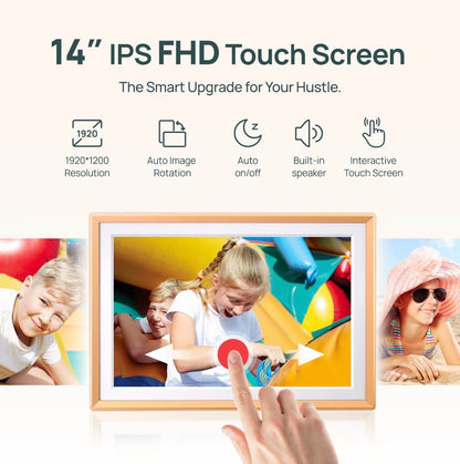 ARZOPA WiFi Touchscreen Digital Photo Frame 10.1”&14”