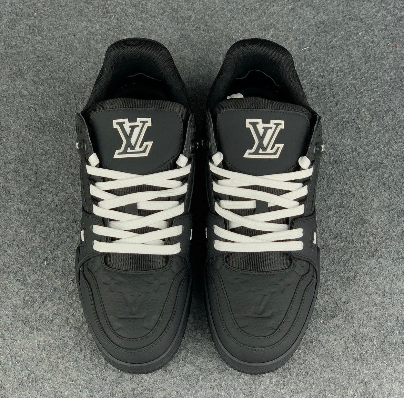 LV Trainer 'Embossed Monogram Black'