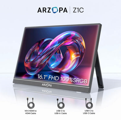 ARZOPA Z1C 16.1 Inch Full HD Portable Monitor